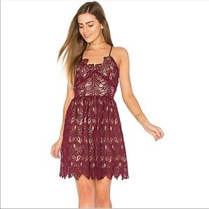 NWOT J.O.A fit and flare lace dress